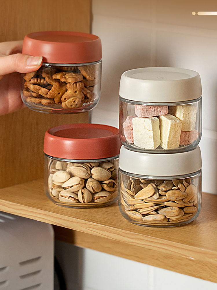 Meal Prep Overnight Oats - 280ml Glas Versiegelt Glas Süßigkeiten Muttern