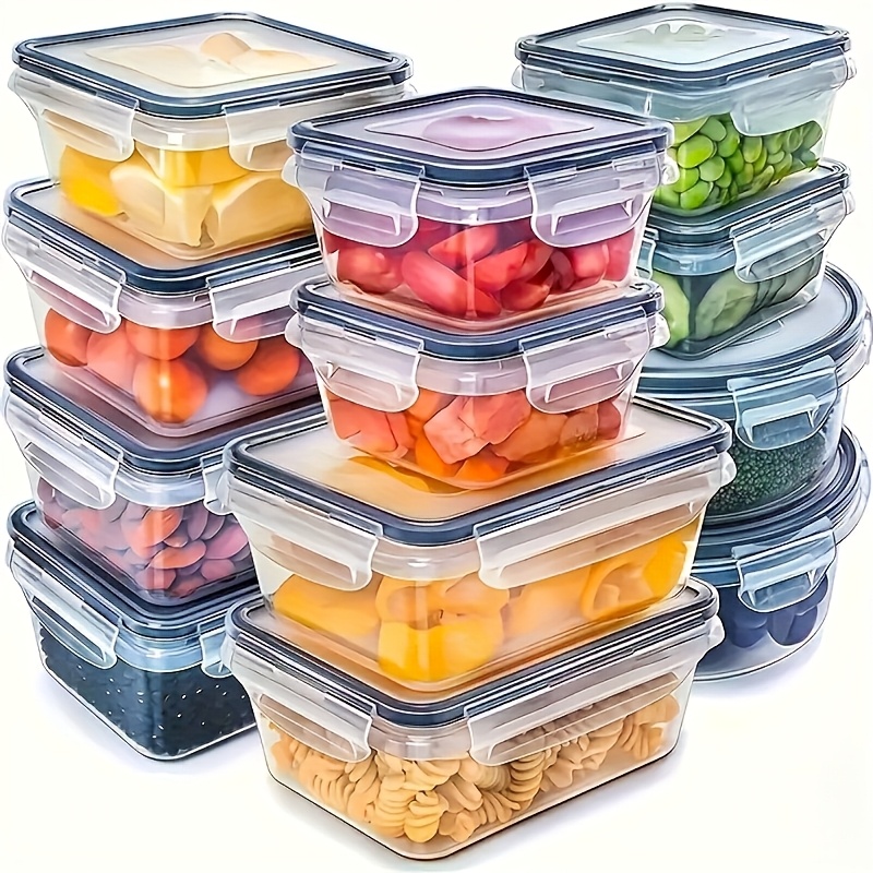 Meal Prep Tupperware - 8-teiliges Set mit 4 Behältern und