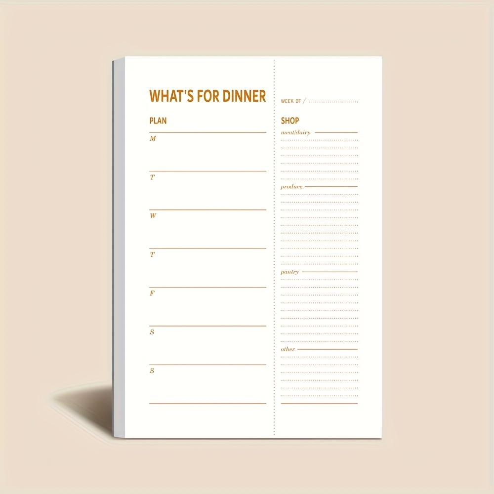 Meal Prep Ebook - 1 Stück Tägliches Diätplaner-Notizbuch, 50 Blatt