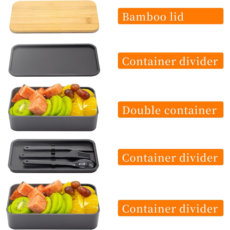Stapelbare Bento-Box mit Utens – Meal Prep Rezepte Bewertung und Preis