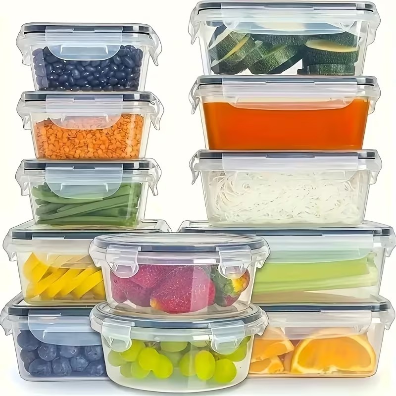 4-teiliges Set Transparente Le – Meal Prep Tupperware Bewertung und Preis