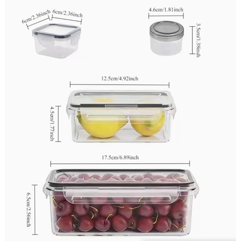 4-teiliges Set Transparente Le – Meal Prep Tupperware Bewertung und Preis