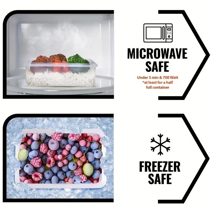 4-teiliges Set Transparente Le – Meal Prep Tupperware Bewertung und Preis