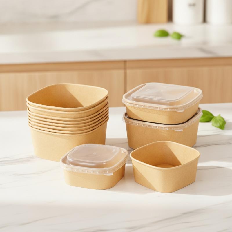 Einweg-Lunchboxen aus quadrati – Meal Prep Delivery Bewertung und Preis