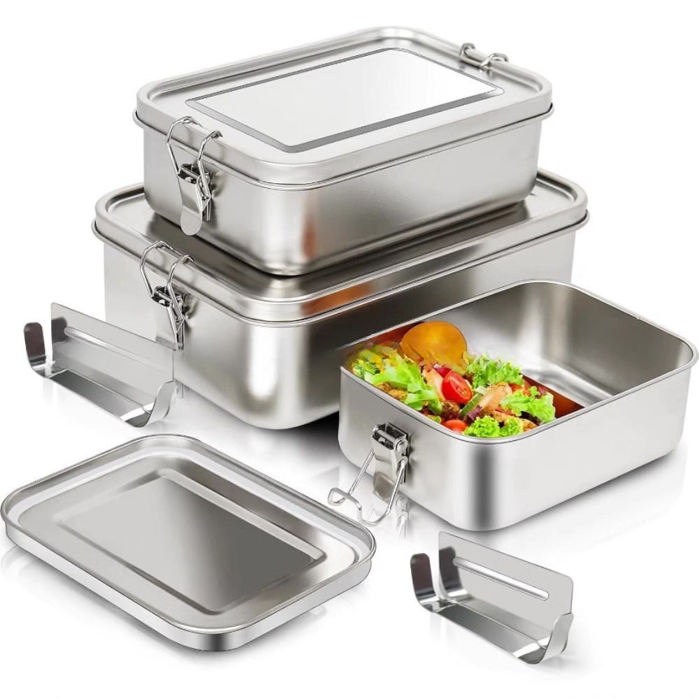 Edelstahl-Bento-Box, Metall-Lu – Meal Prep Tupperware Bewertung und Preis