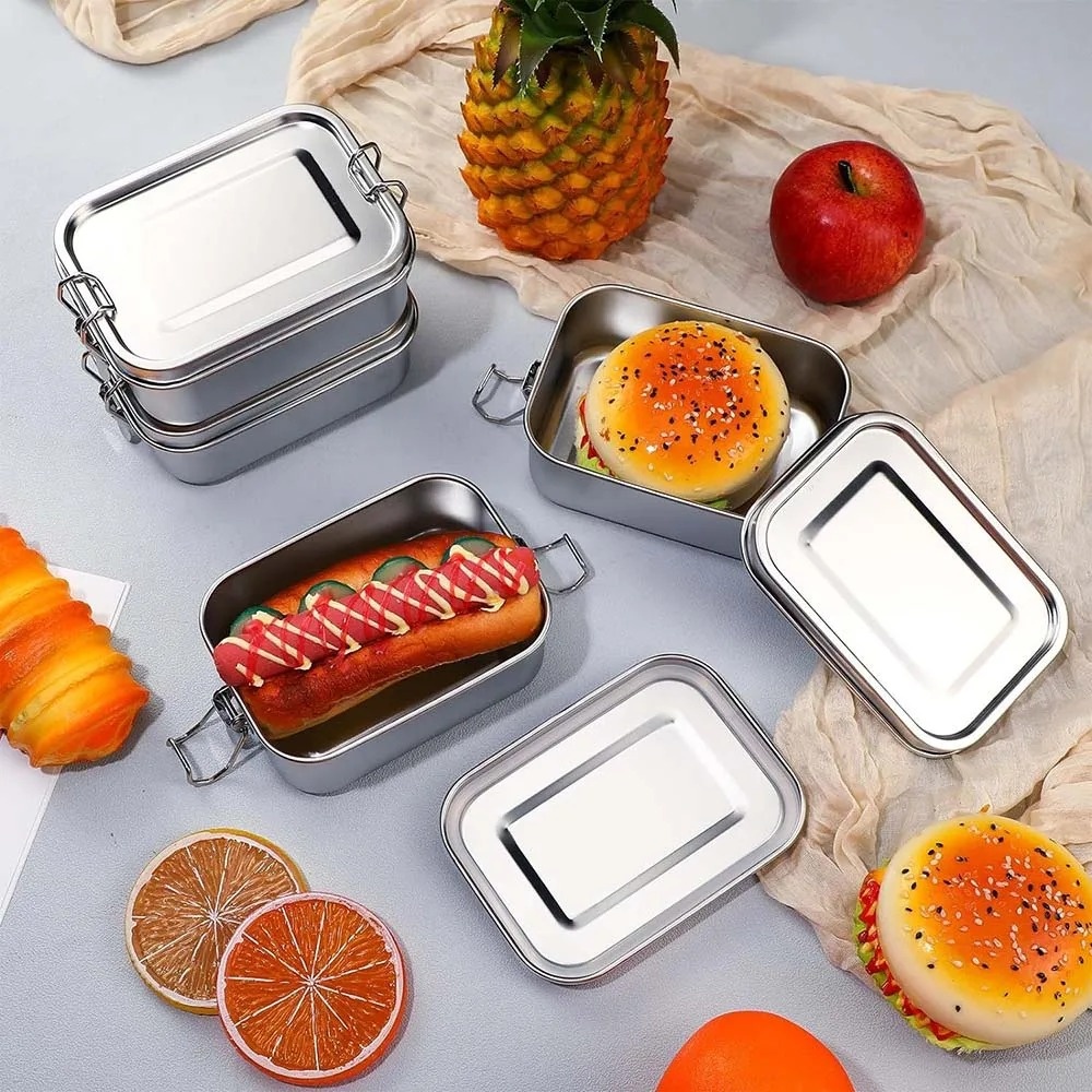Edelstahl-Bento-Box, Metall-Lu – Meal Prep Tupperware Bewertung und Preis