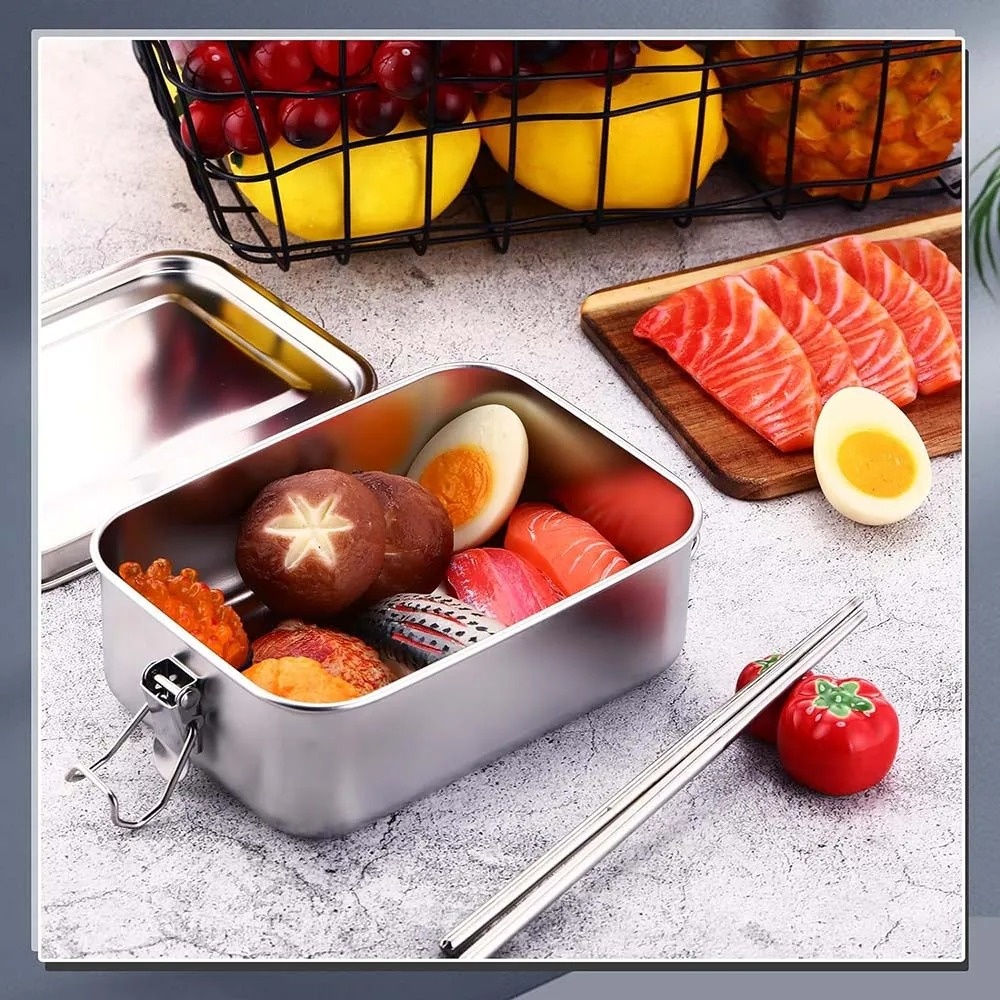 Edelstahl-Bento-Box, Metall-Lu – Meal Prep Tupperware Bewertung und Preis